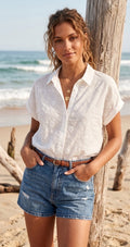 Clarissa White Embroidered Shirt