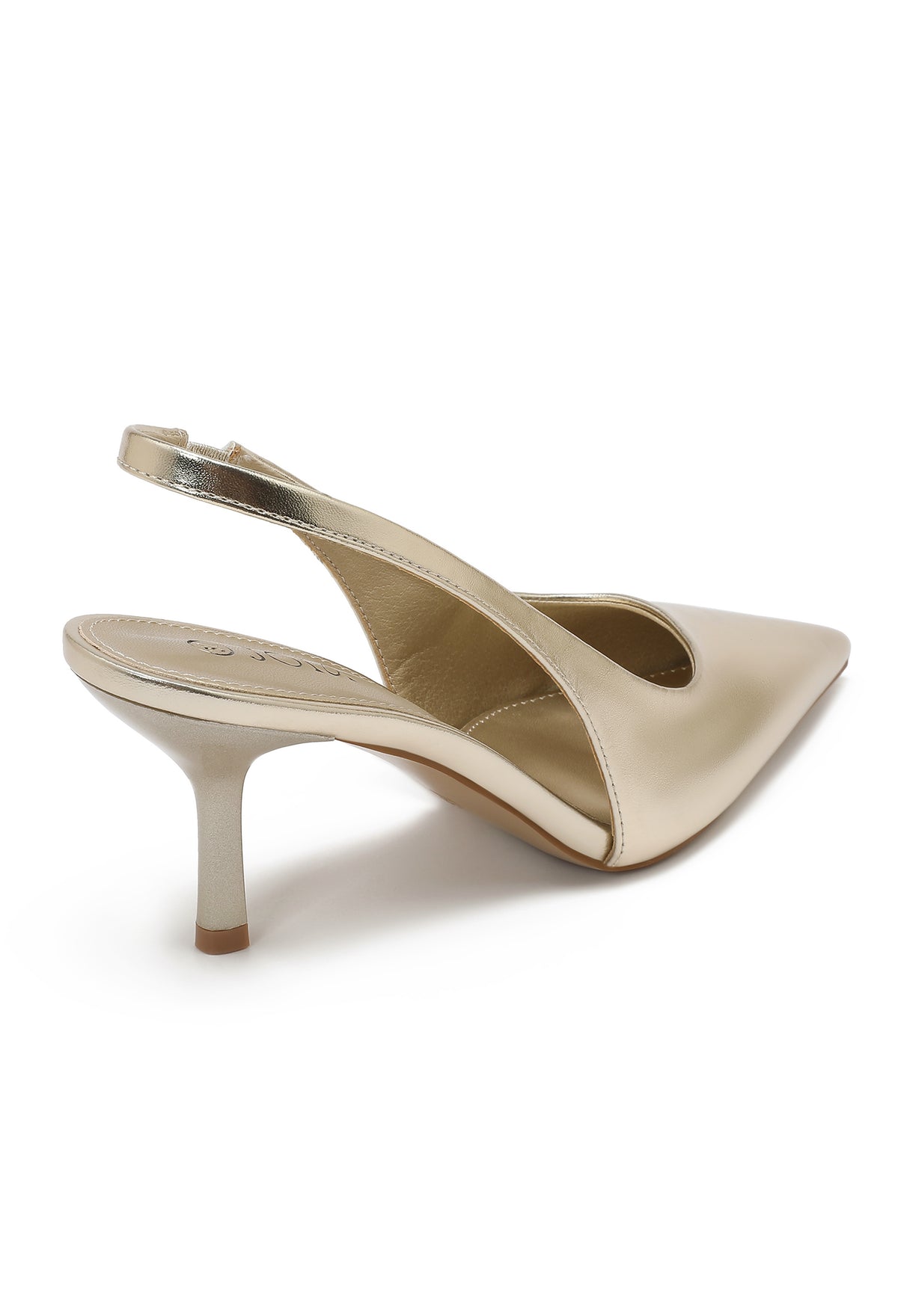 Miranda Slingback Heels – Gold