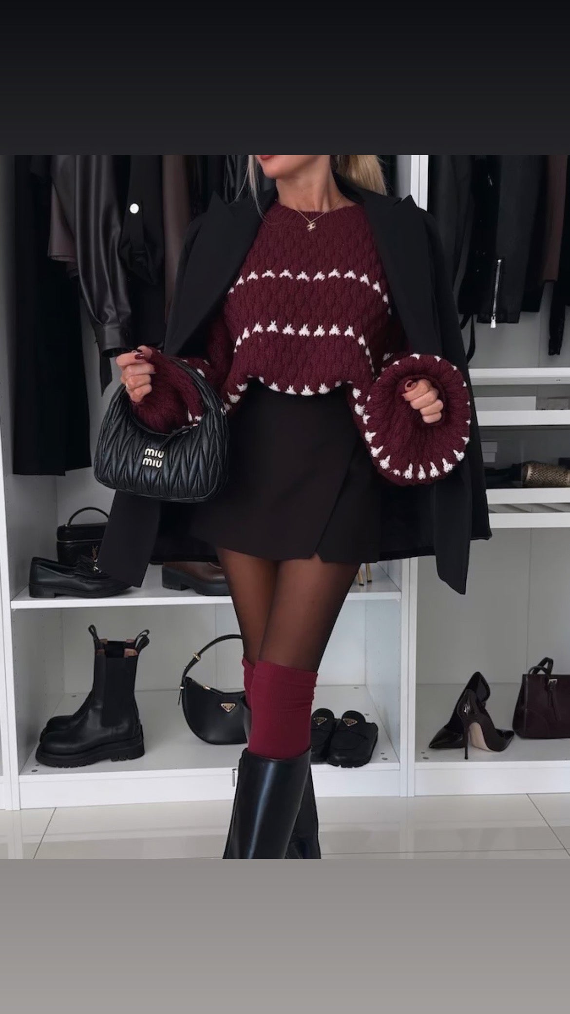 CHLOE JUMPER - BURGANDY