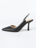 Talia Black Women’s Sparkle Slingback Heels
