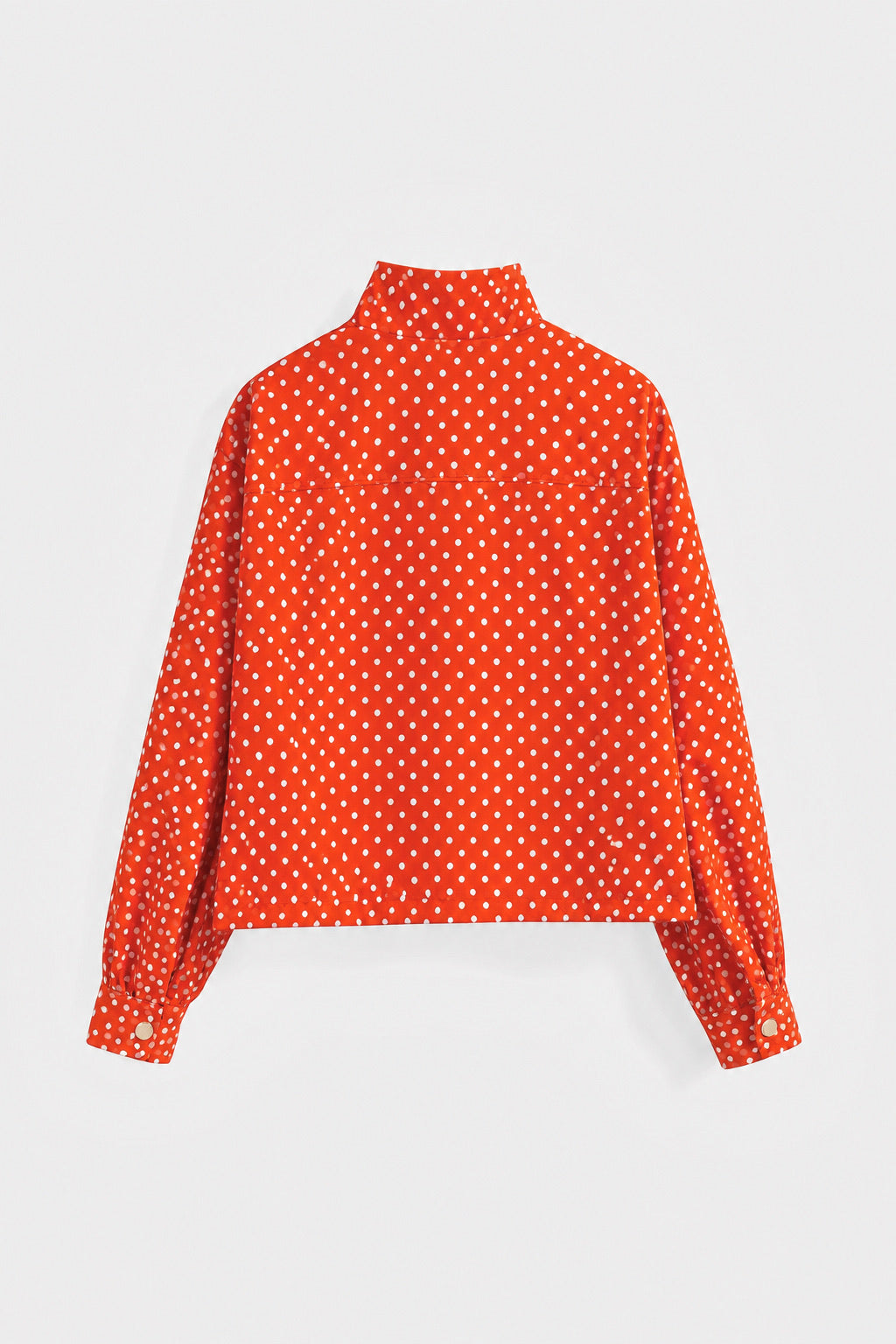 Elara Polka Dot Lightweight Jacket - Red