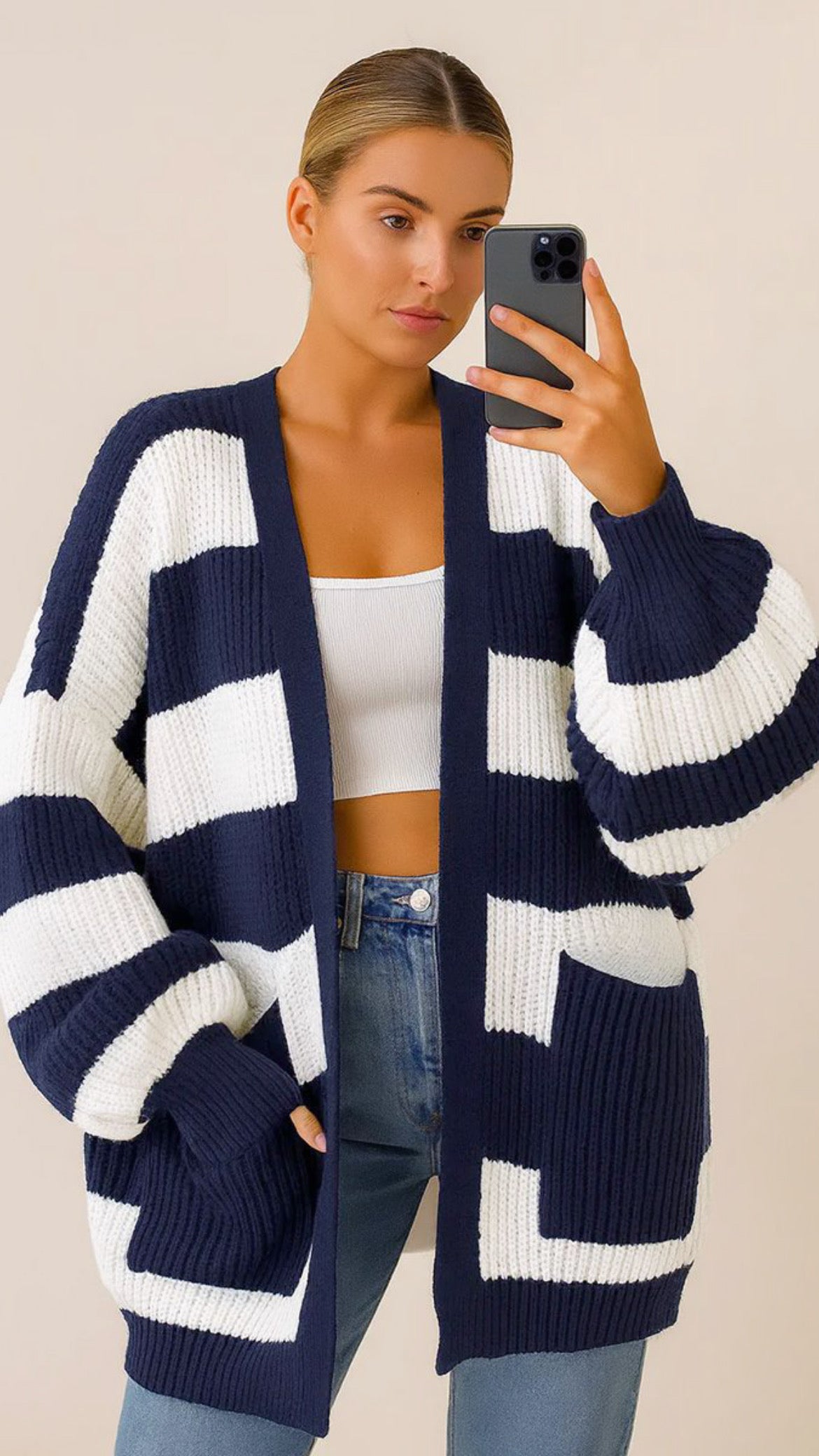 MOLLY CARDIGAN - NAVY