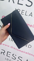 LOLA CLUTCH BAG - NAVY