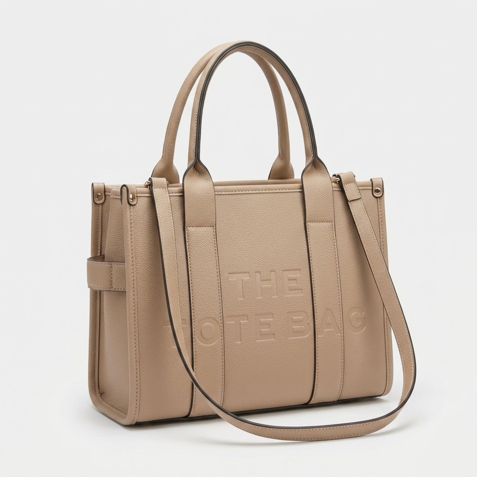 RIA Structured Tote Bag - Taupe