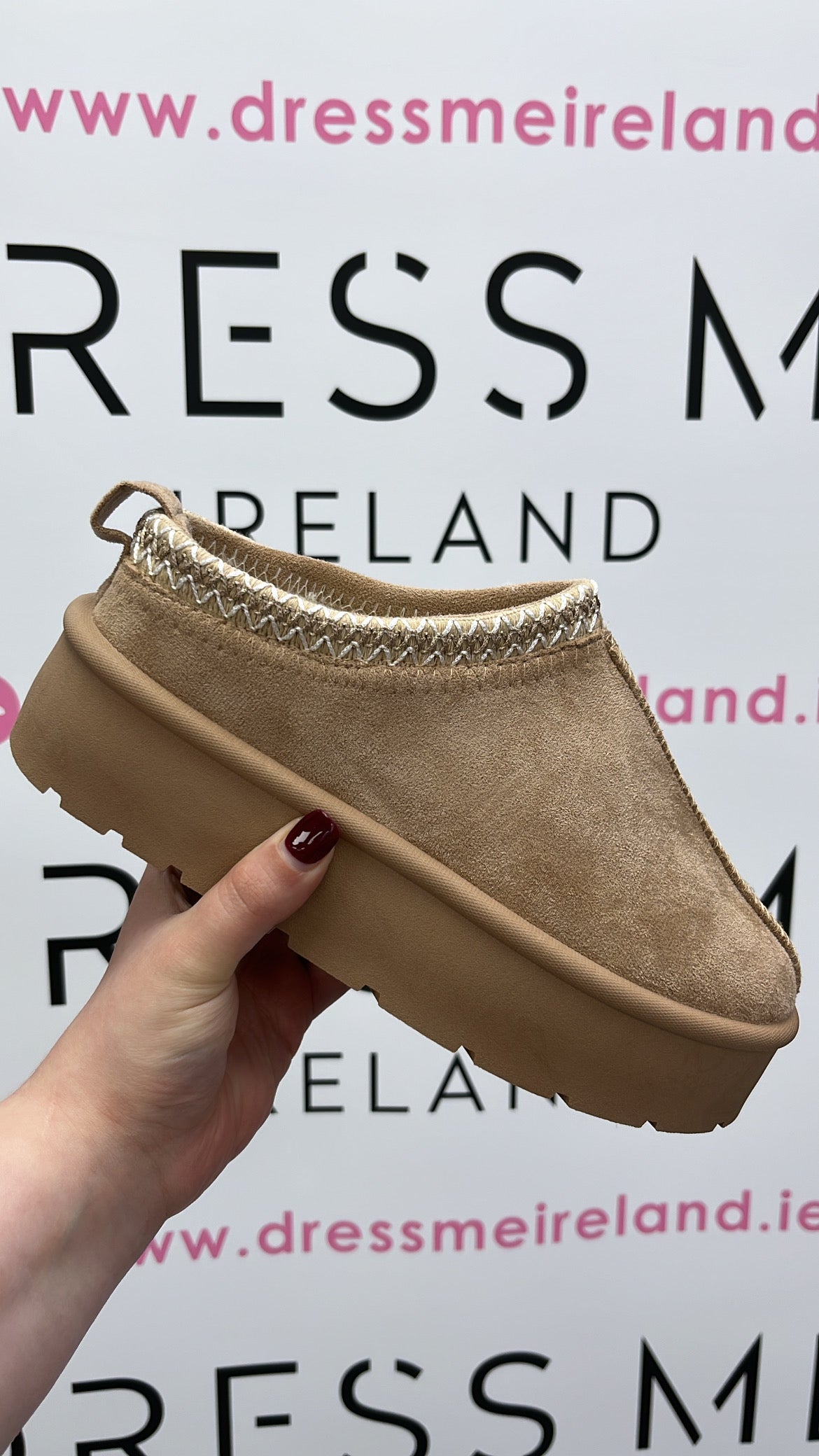 KAYLA - KHAKI SLIP ON SHOE