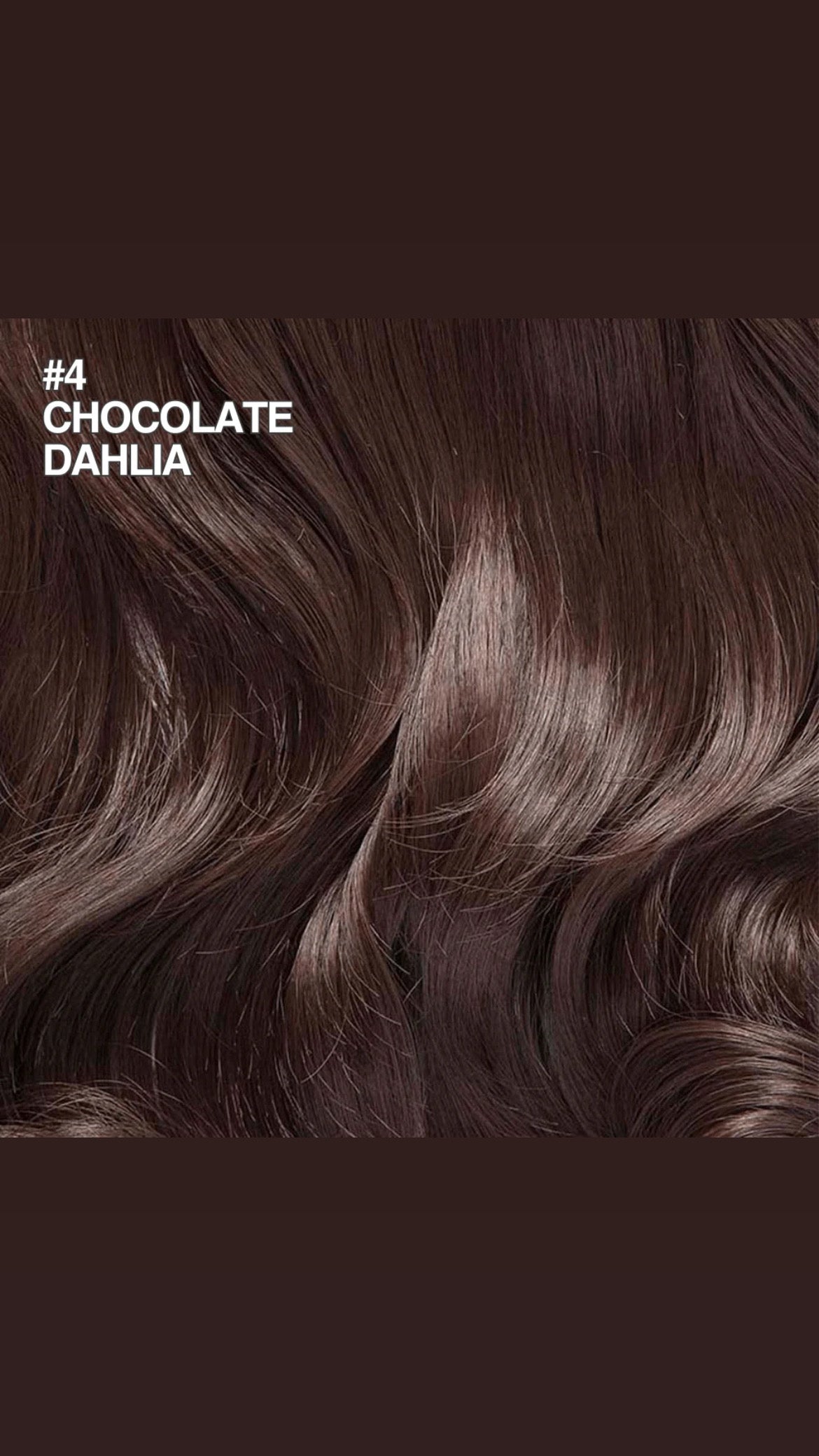 CHOCOLATE DAHLIA  WAND WAVE ONE PIECE HAIR EXTENSION