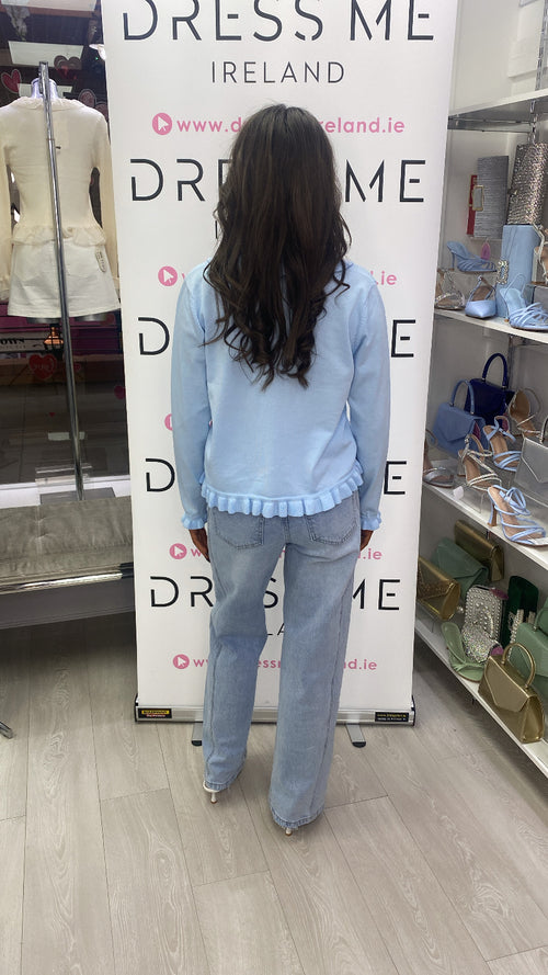 ADDIE CARDIGAN- BLUE