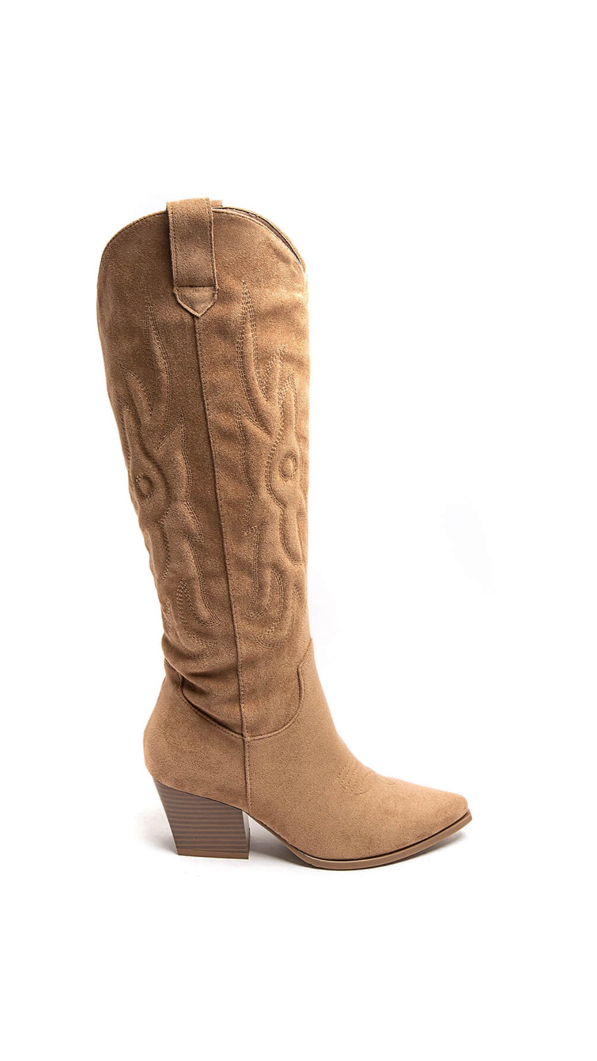 EVE COWBOY WESTERN BOOTS - CAMEL