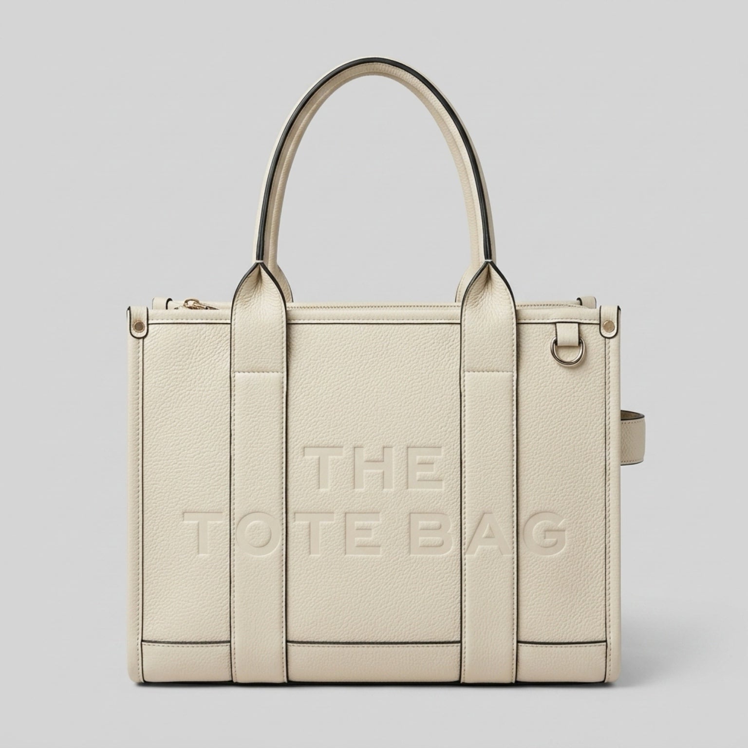 RIA Structured Tote Bag - Beige