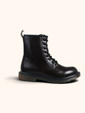 Uma Lace-Up Combat Boots - Brown