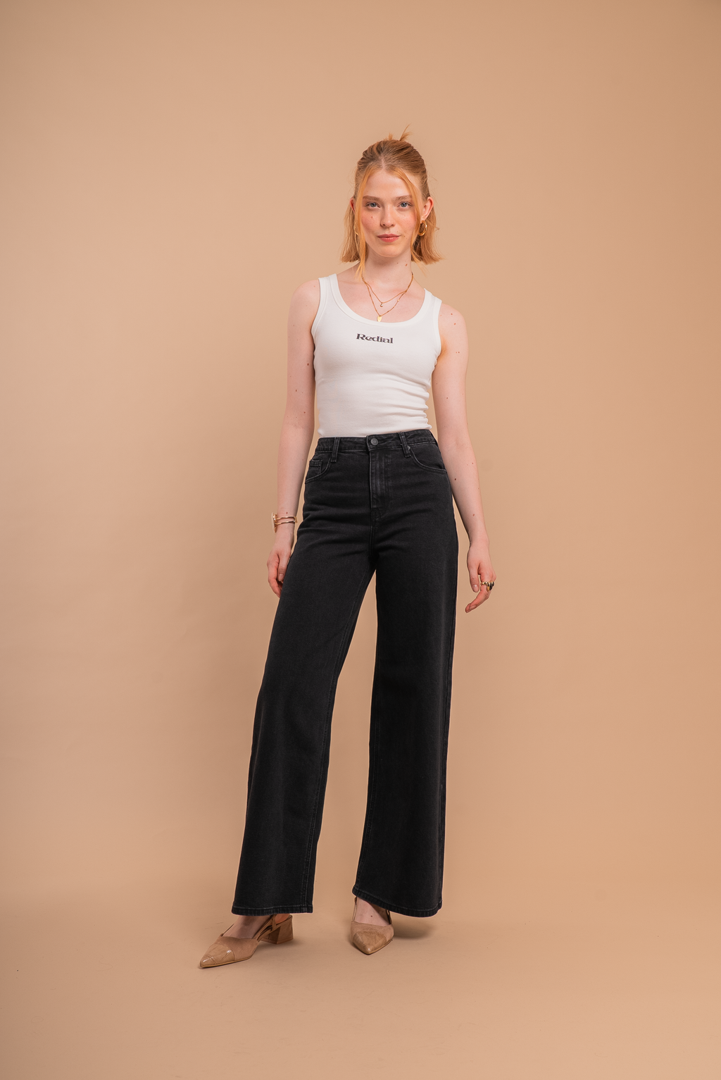 Bonnie Black Wide Leg Jeans