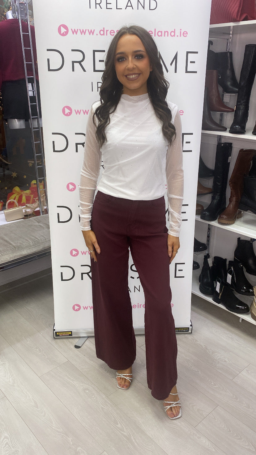 DANI JEANS BURGUNDY