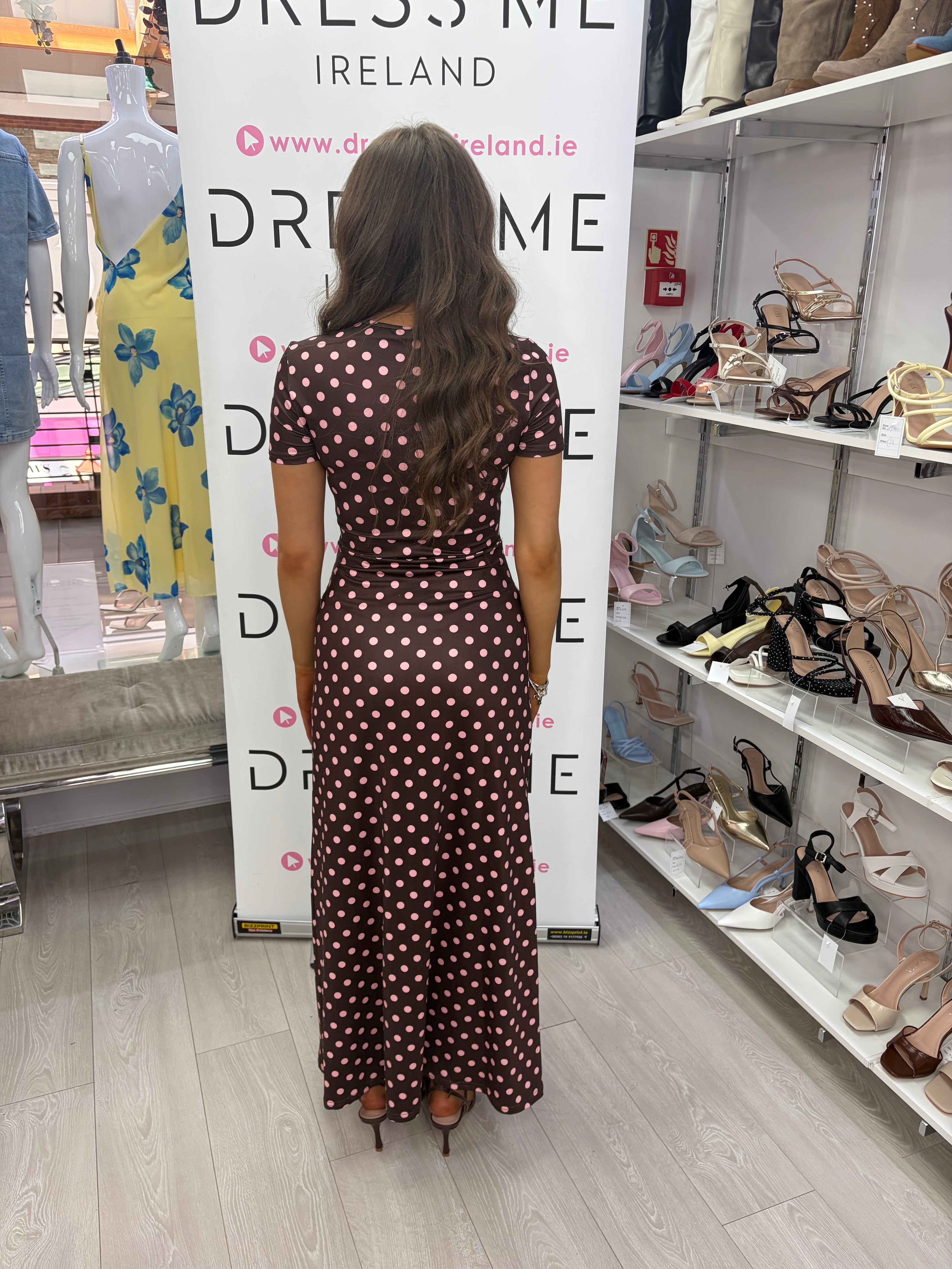ANNA DRESS IN BROWN