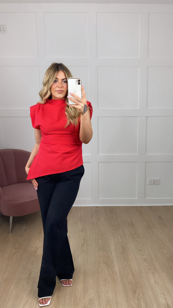 LEANNE TOP RED