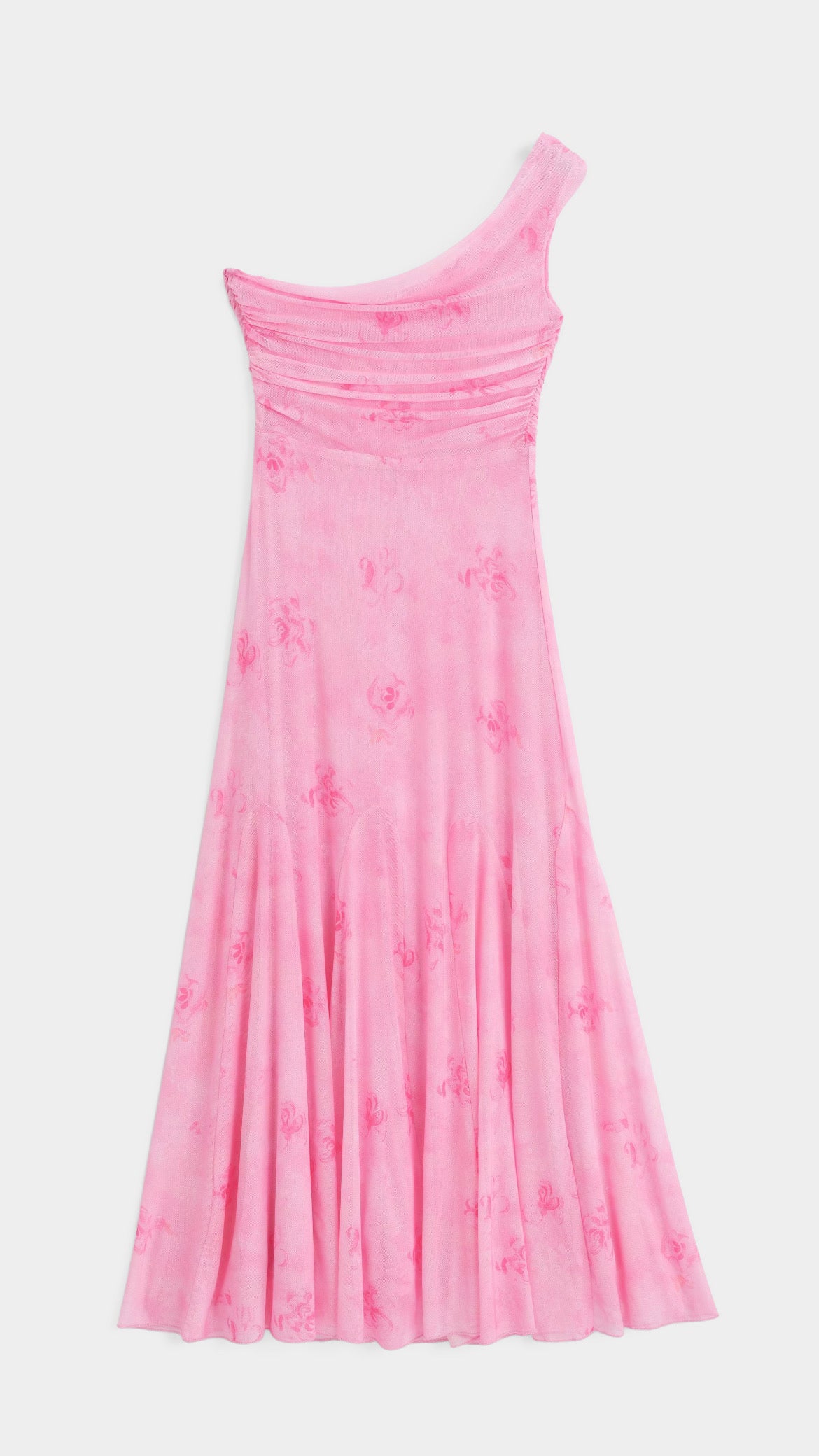 Lorriane Pink Floral Maxi Dress