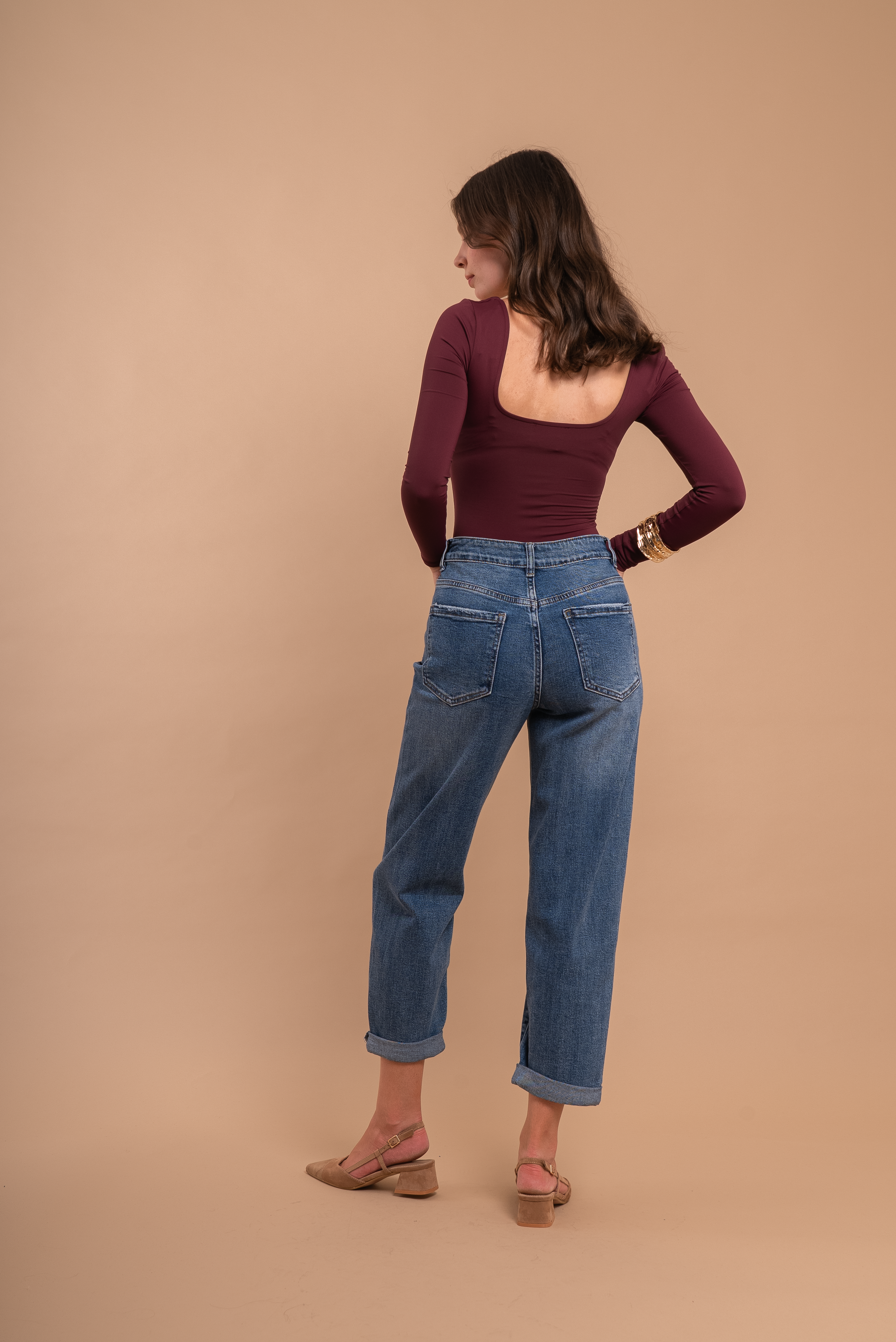 GRACE Mom Jeans - Blue