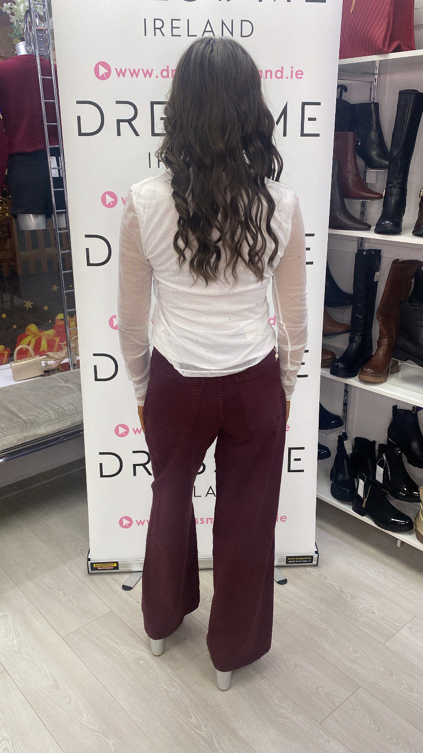 DANI JEANS BURGUNDY