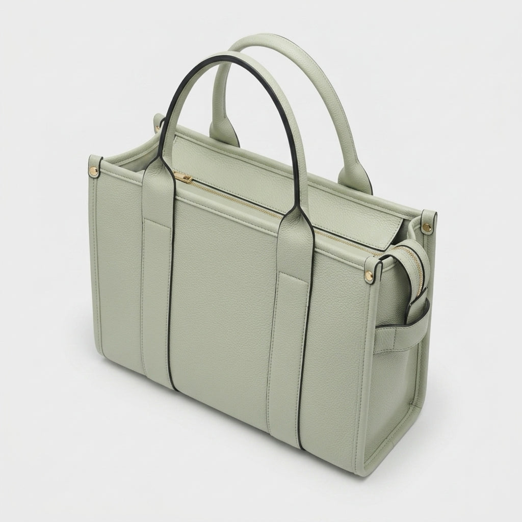 RIA Structured Tote Bag - Green