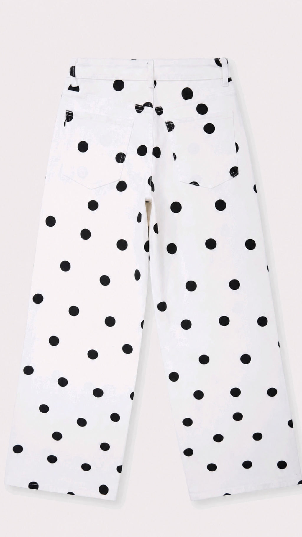 Megan Polka Dot Wide Leg Jeans