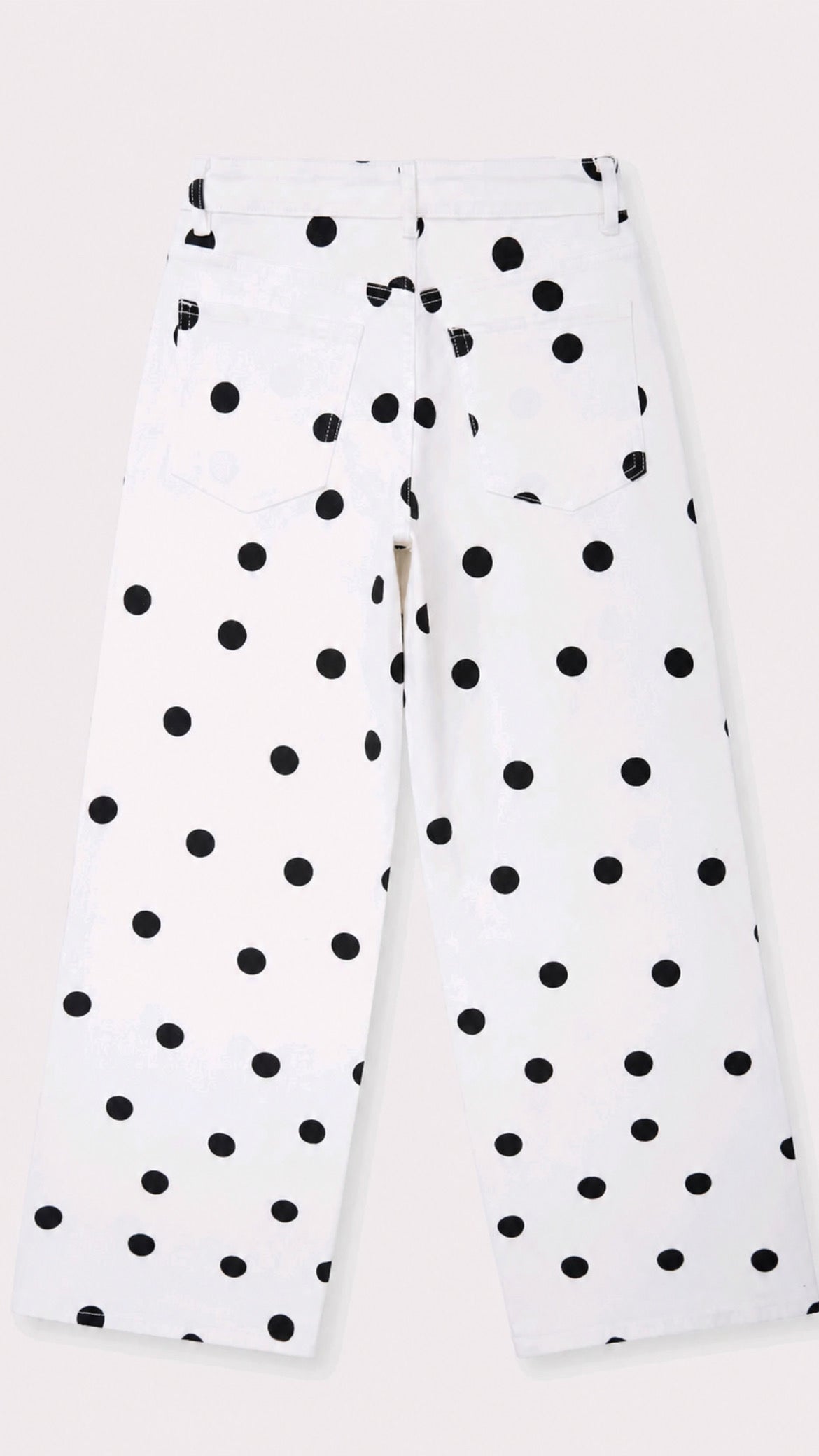 Megan Polka Dot Wide Leg Jeans