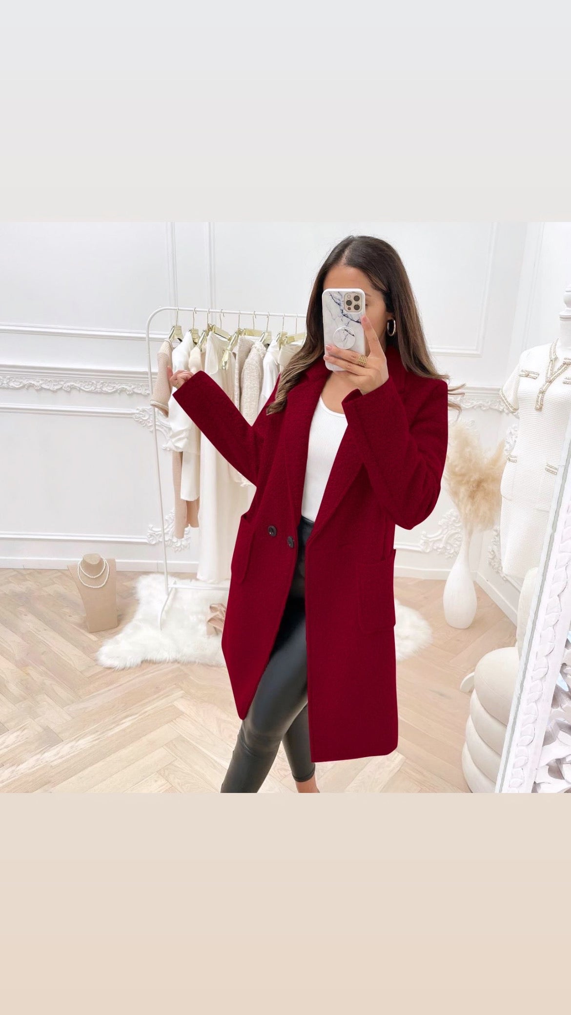 MEGAN JACKET - BURGUNDY