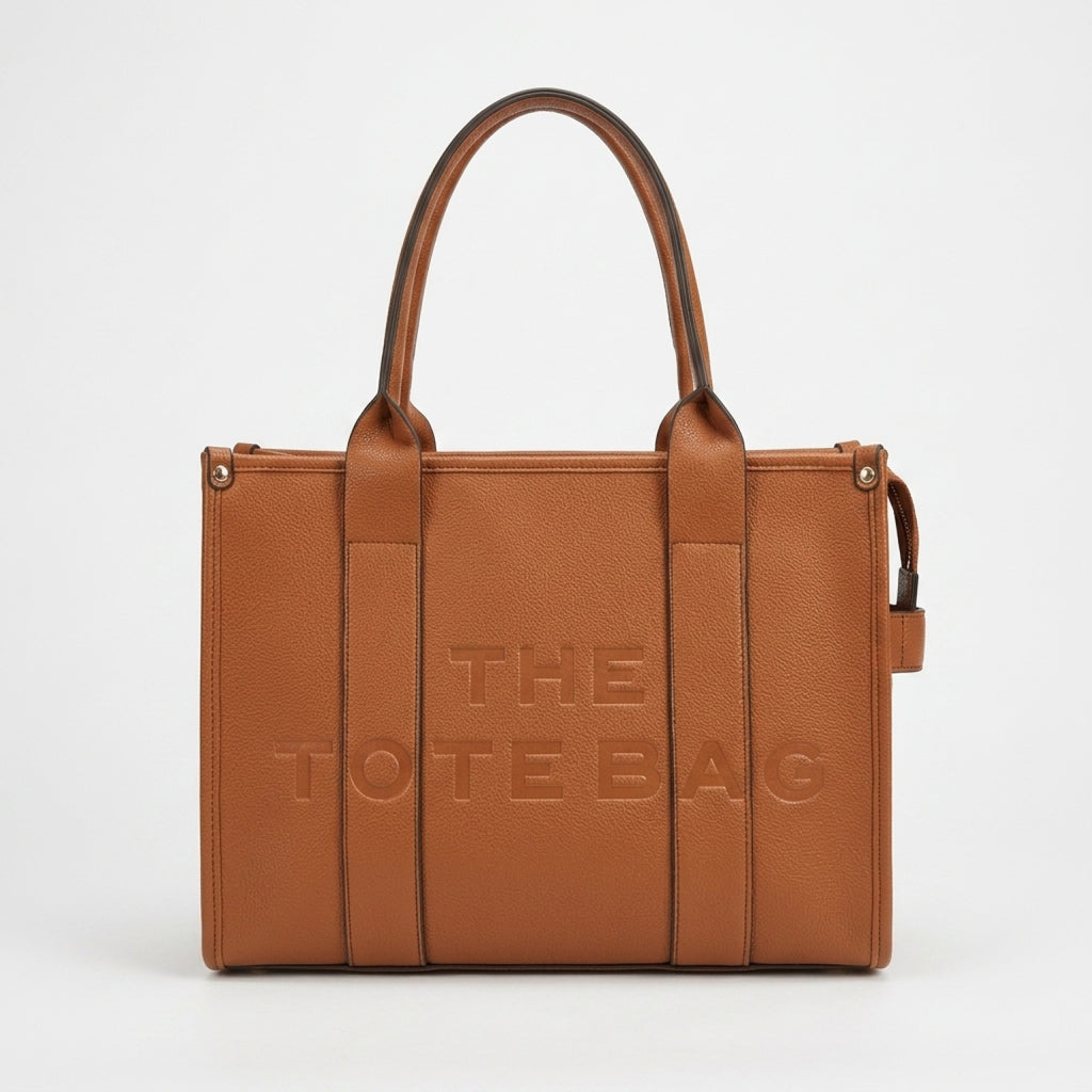RIA Structured Tote Bag - Camel