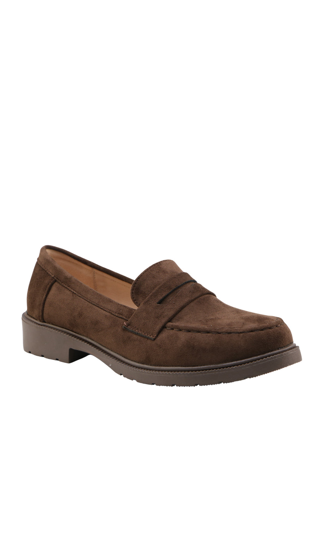ZOE LOAFER - BROWN SUEDE