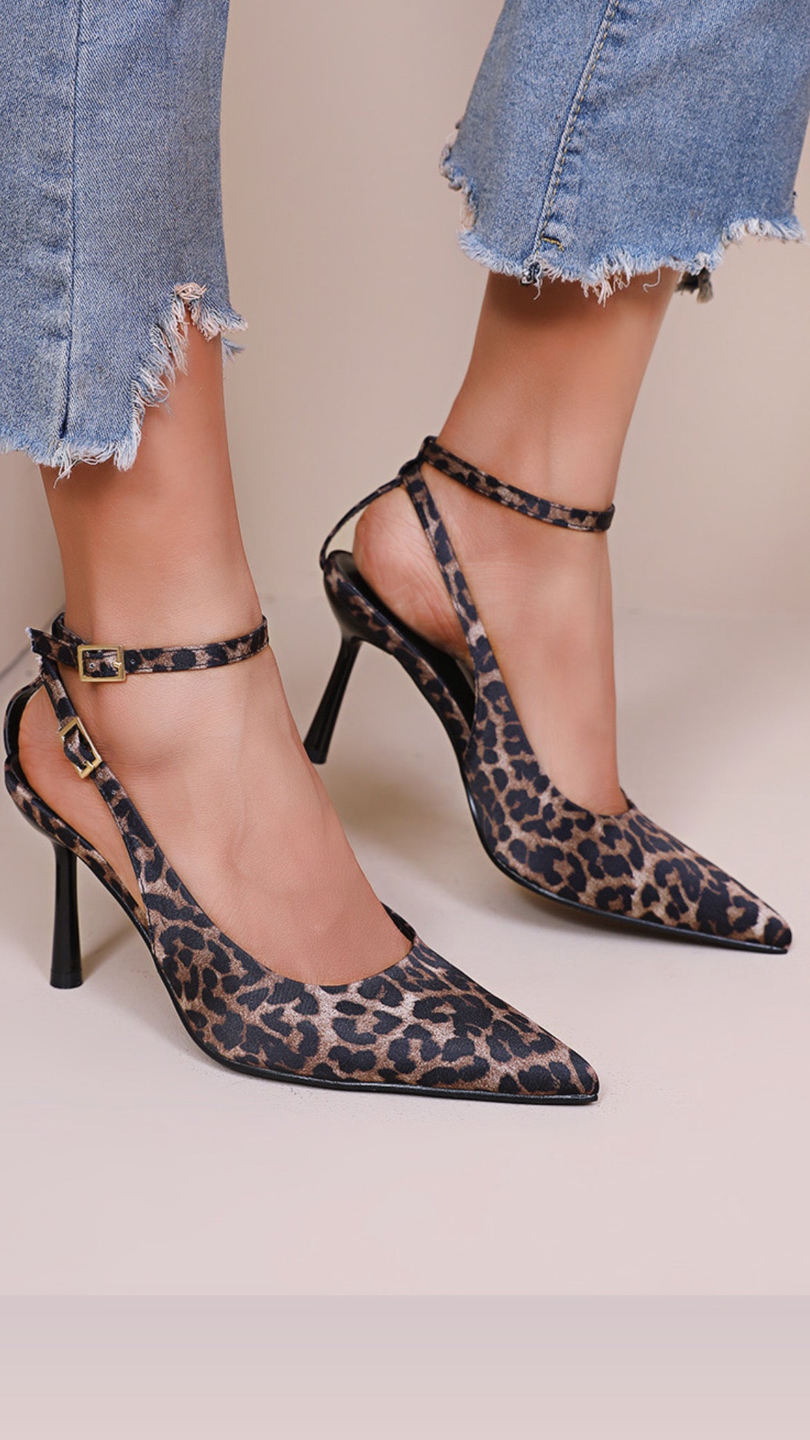 MEGAN HEELS LEOPARD