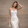 Nancy White Lace Corset Top