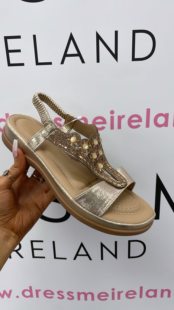 LOUISE GOLD SANDAL