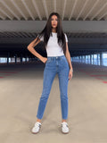 Sami Jean – Mid Blue Slim Straight Jean