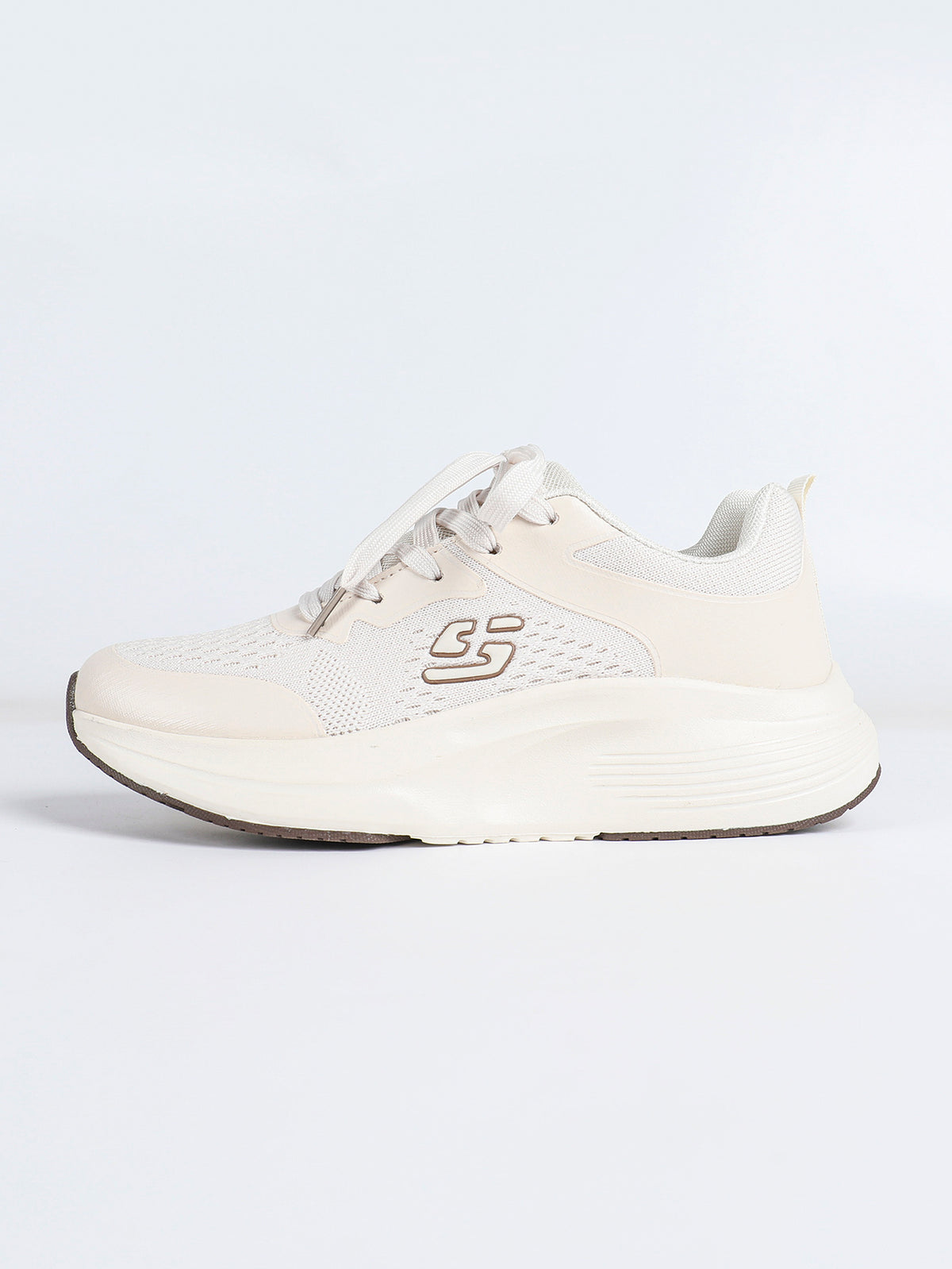 Roxanne Beige Women’s Retro Chunky Trainers