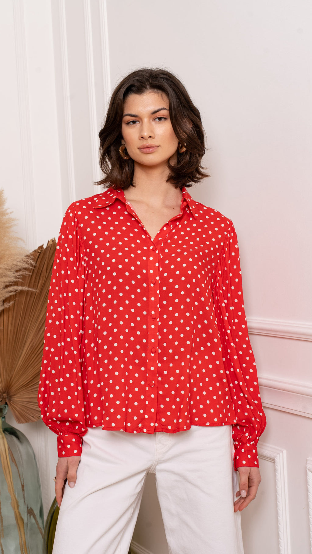 FIADH BLOUSE- RED
