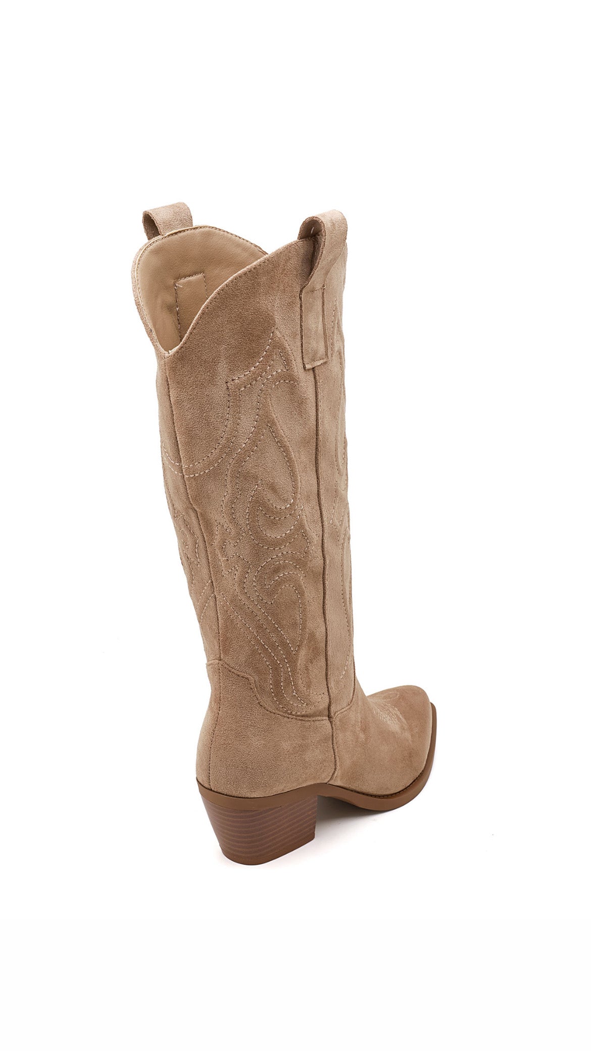 ROSIE COWBOY WESTERN BOOTS - KHAKI