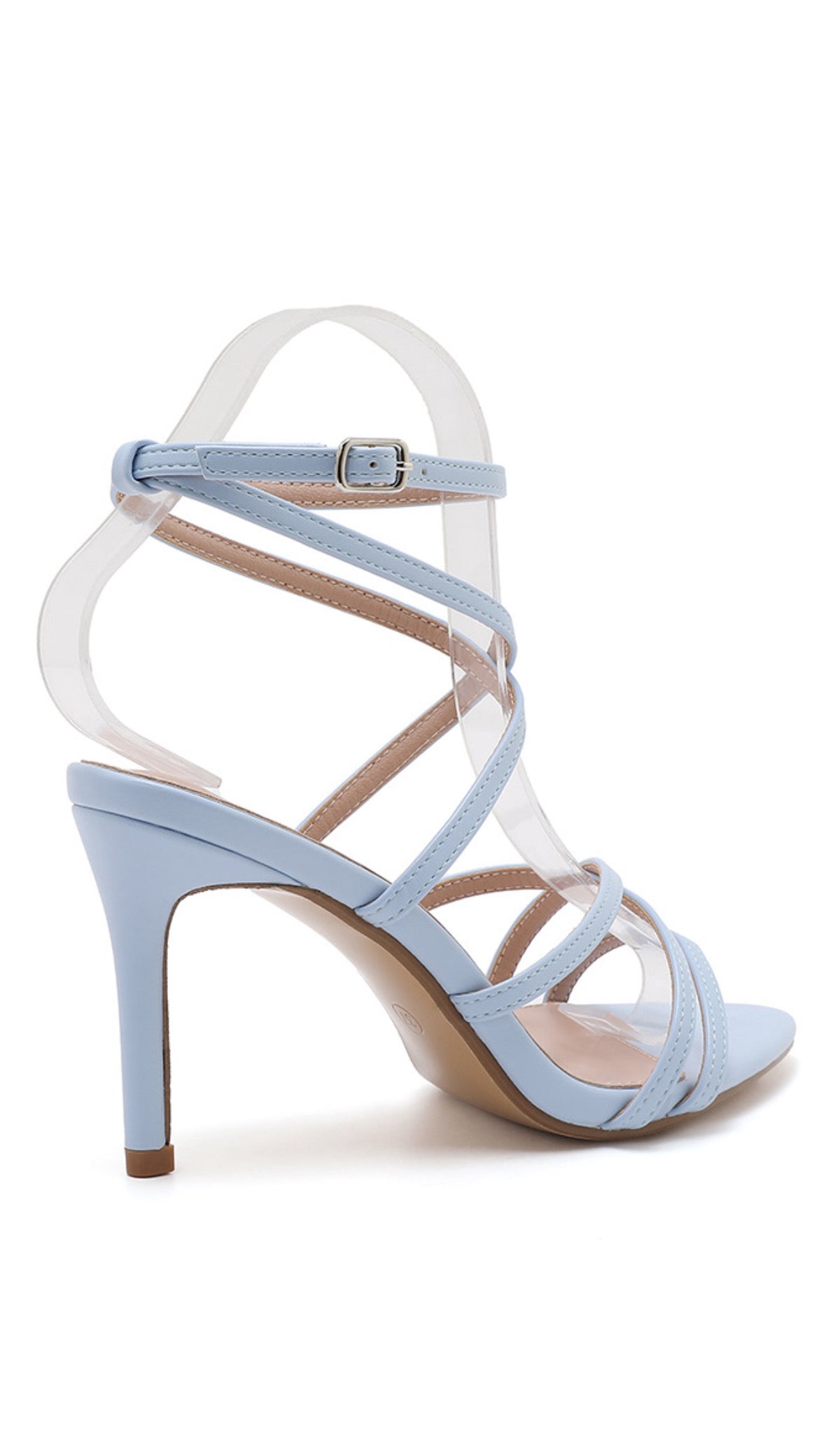 Alara Blue Strappy Heel – Statement Stiletto Sandal