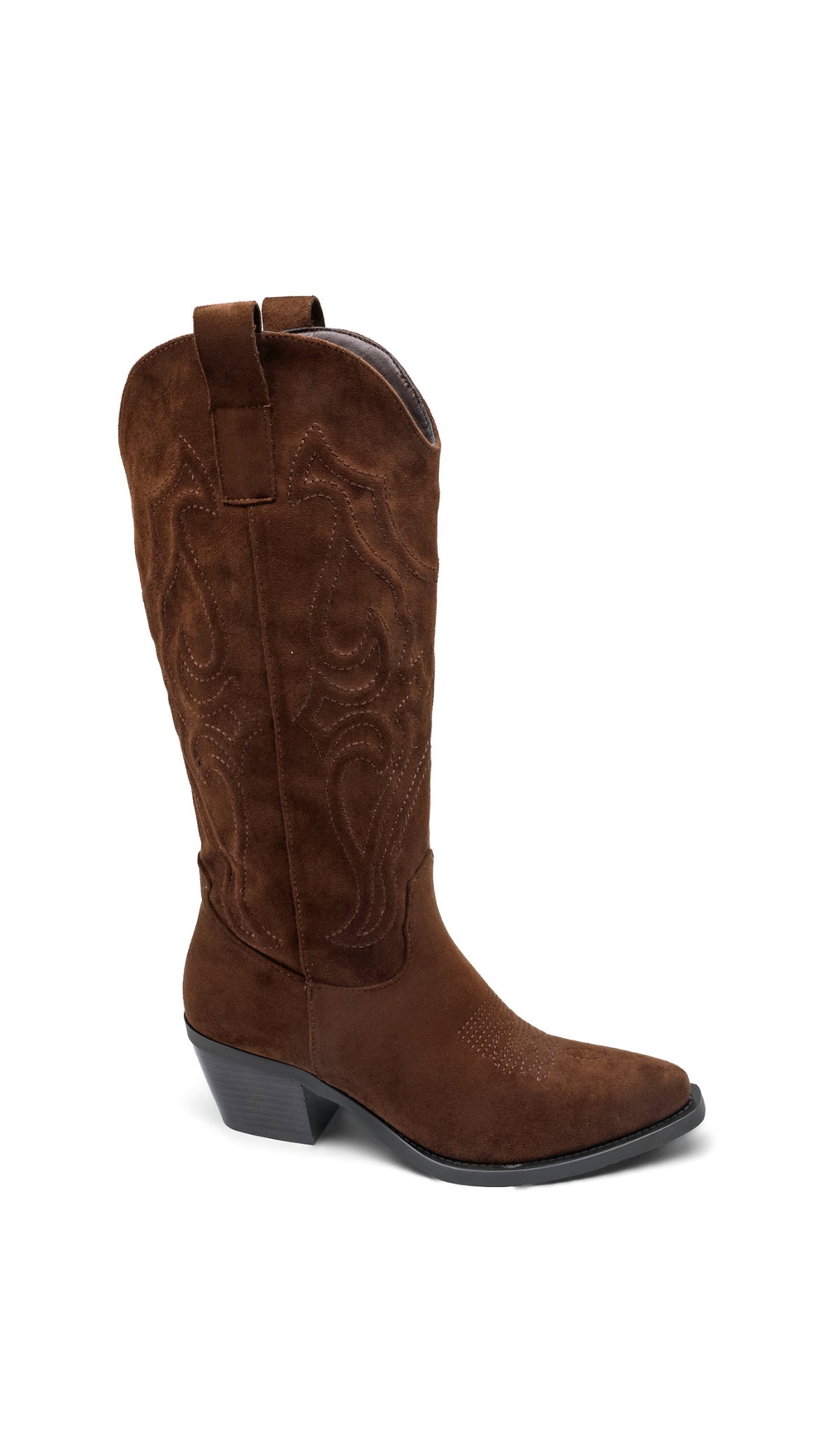 ROSIE COWBOY WESTERN BOOTS - BROWN