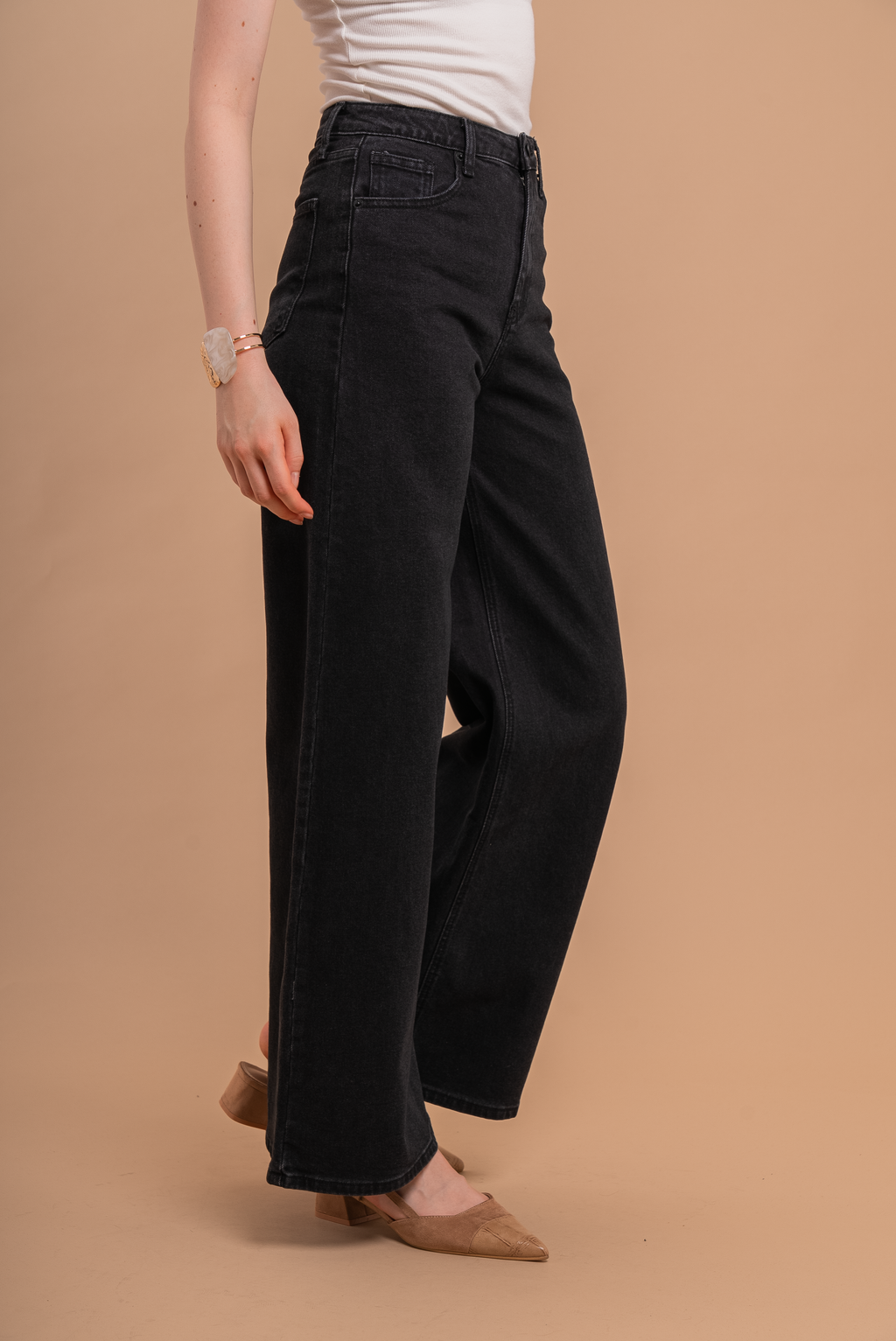 Bonnie Black Wide Leg Jeans