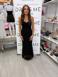 Danica Lace Midi Dress – Black
