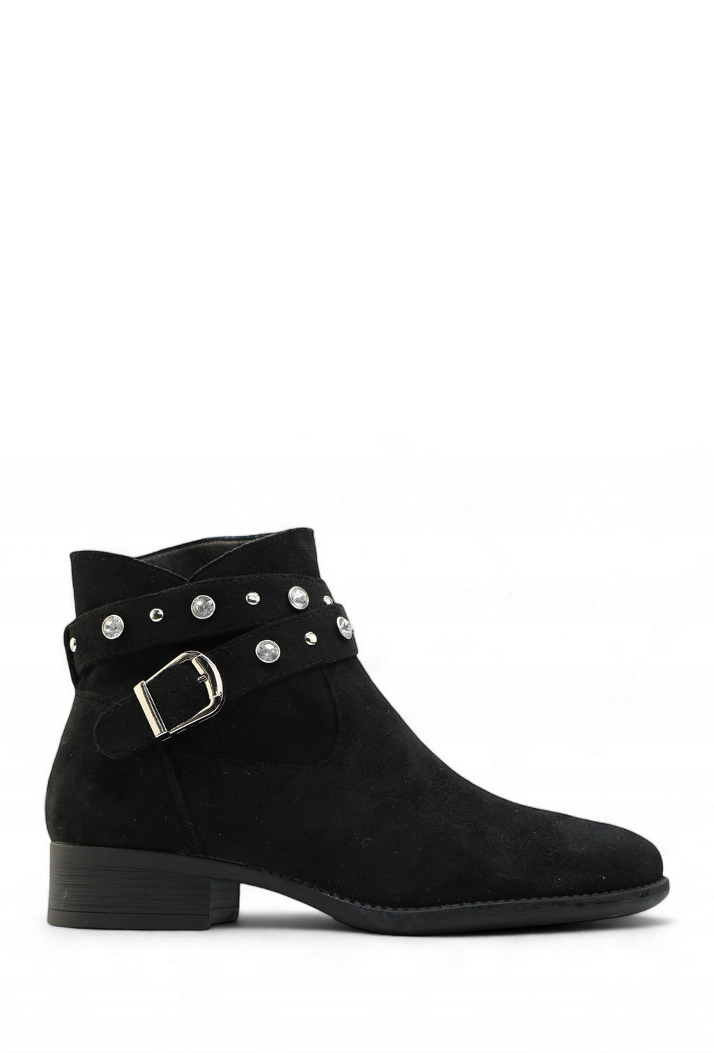 Peggy Black Embellished Ankle Boots