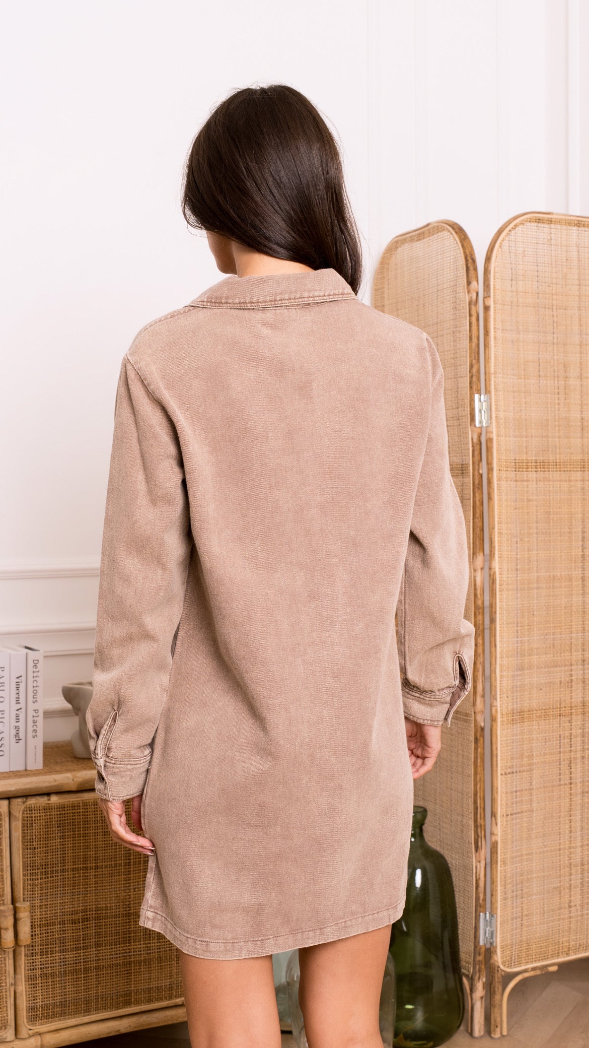 WINTER DRESS TAUPE