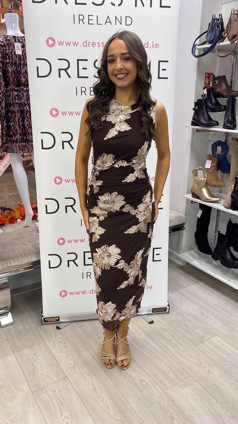 JULIA DRESS - BROWN