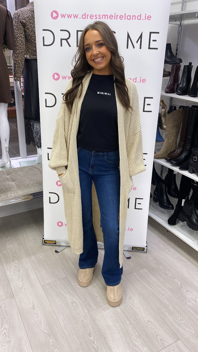 MIA CARDIGAN - BEIGE