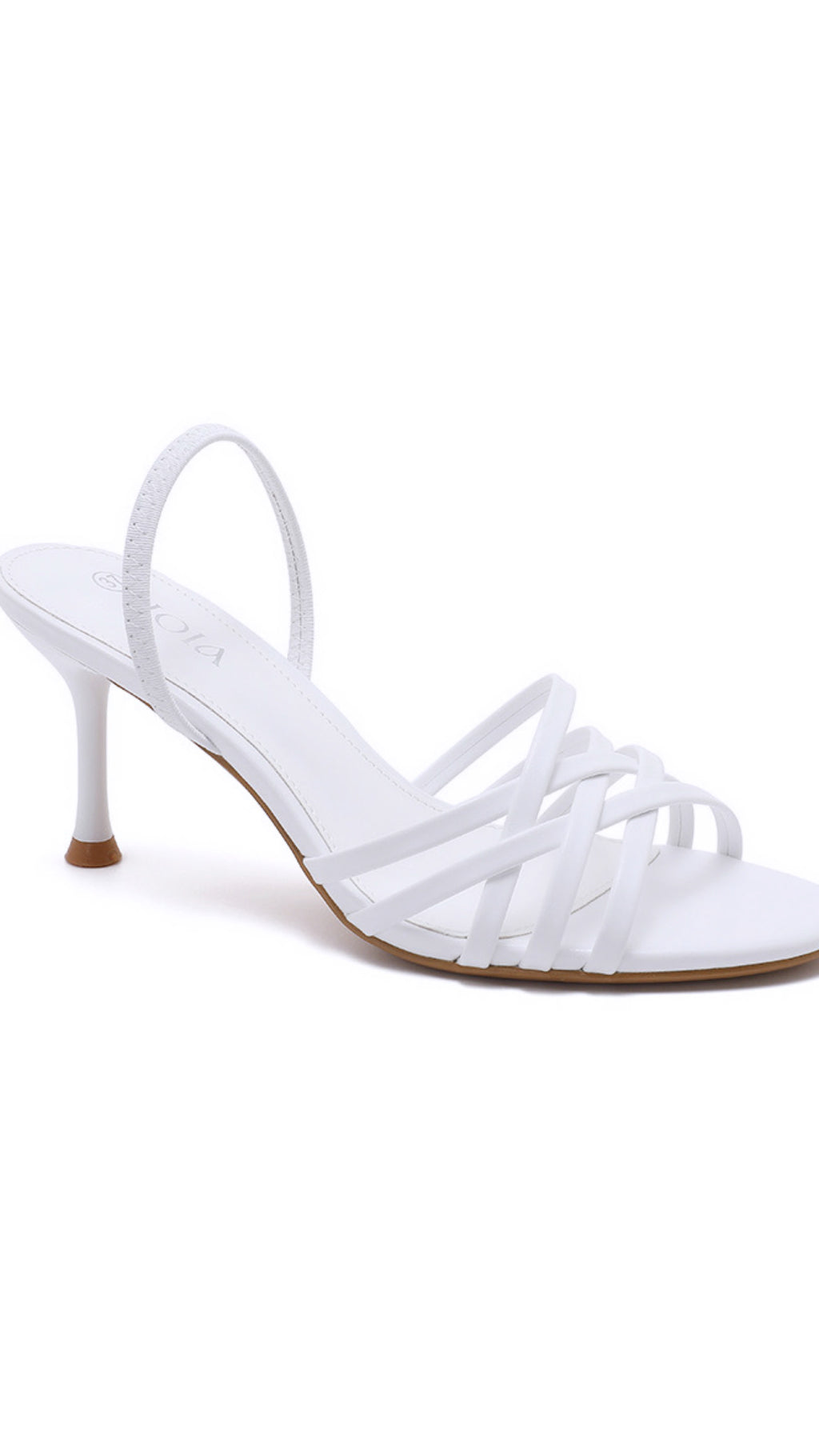 POLLY HEEL - WHITE