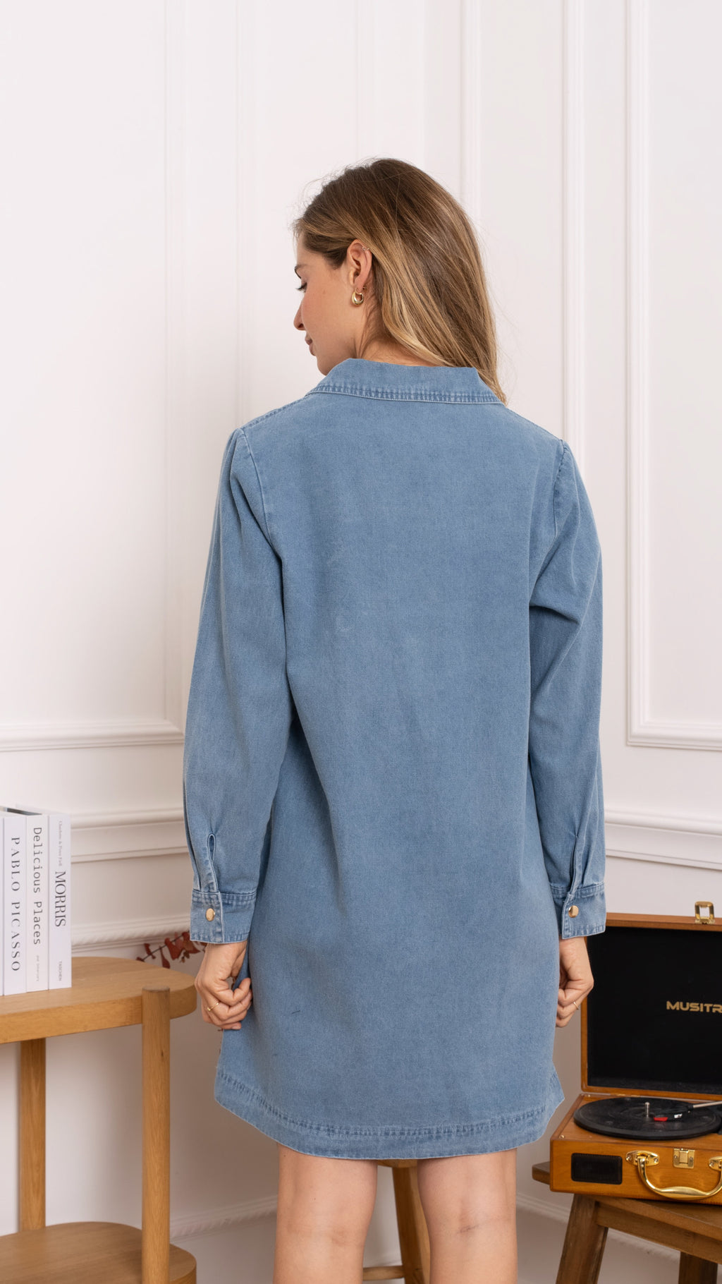 MAURA DRESS - DENIM