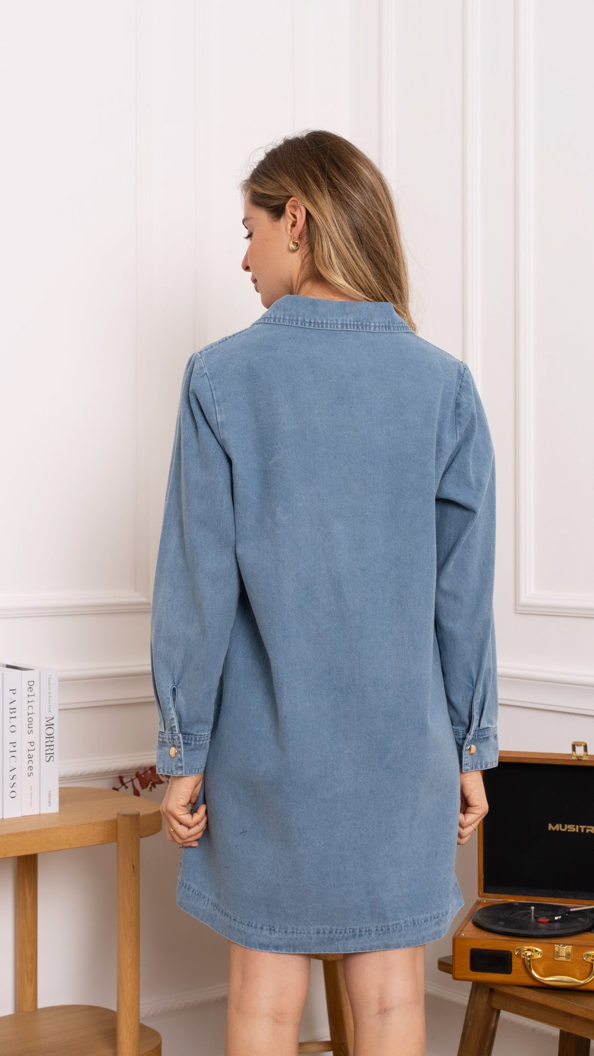 MAURA DRESS - DENIM