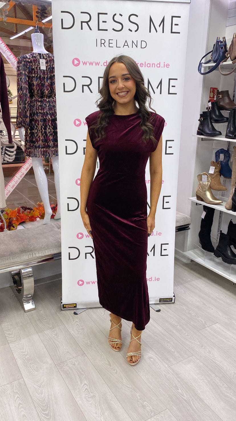 KATE DRESS - BURGANDY