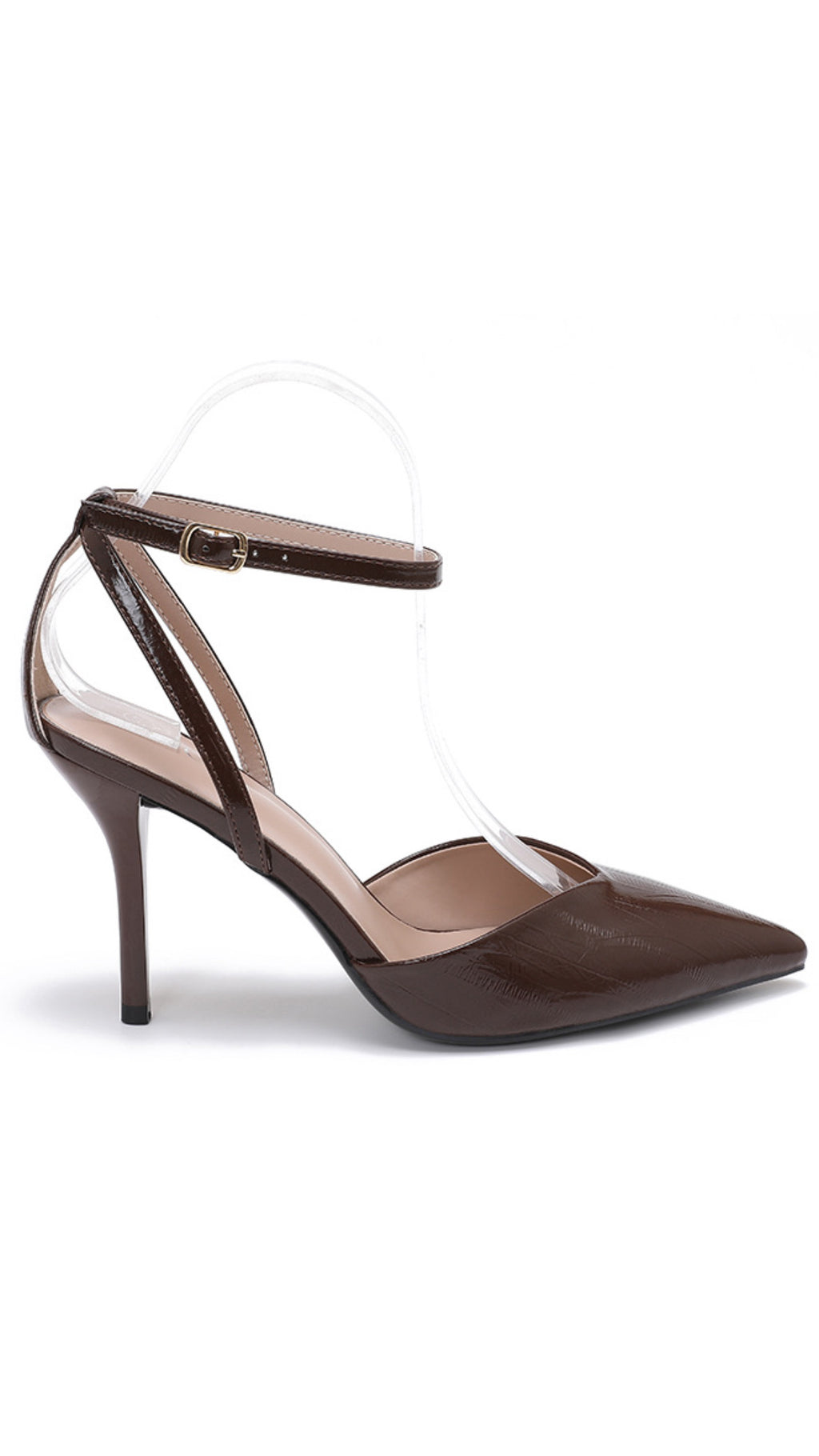 Hannah Brown Strappy Heel – Classic Pointed Toe Stiletto