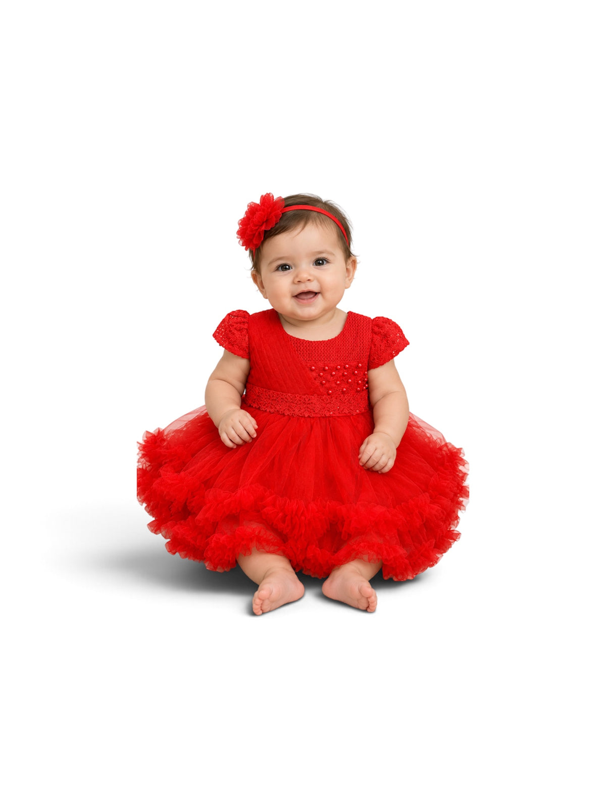 Lily Kids Dress Red