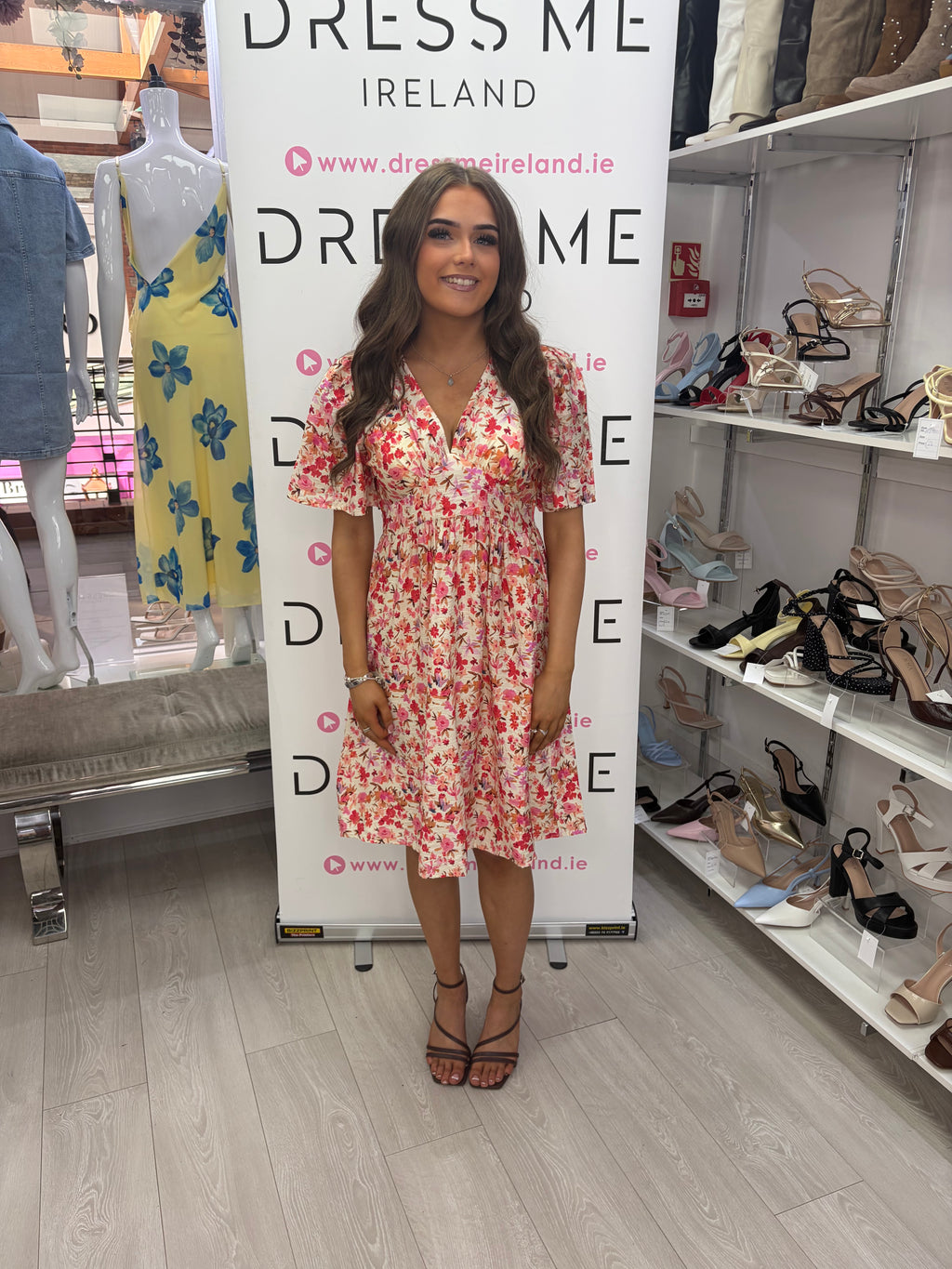 Sunny Dress – Pink Floral Mini Dress