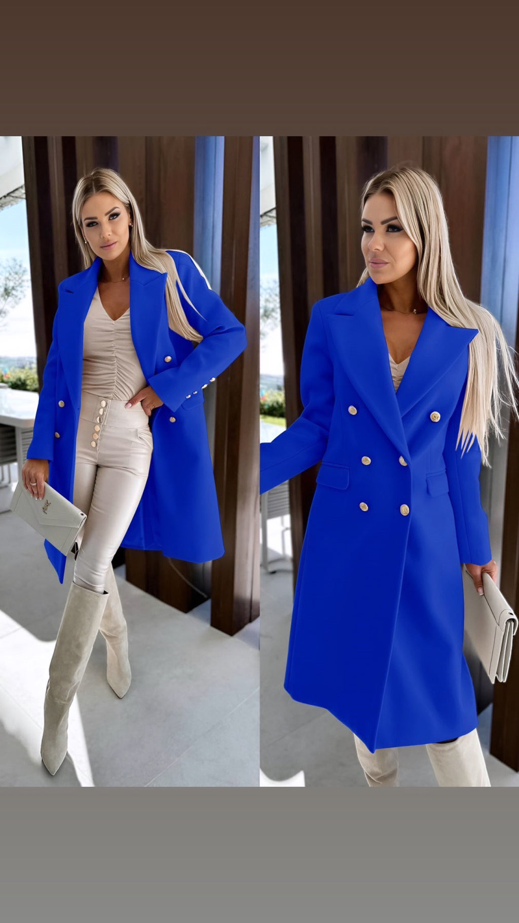 JADE COAT - BLUE
